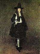 Gerard Ter Borch man in black, c Sweden oil painting artist